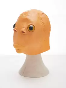 Fish Head Costume - Orange - View 1