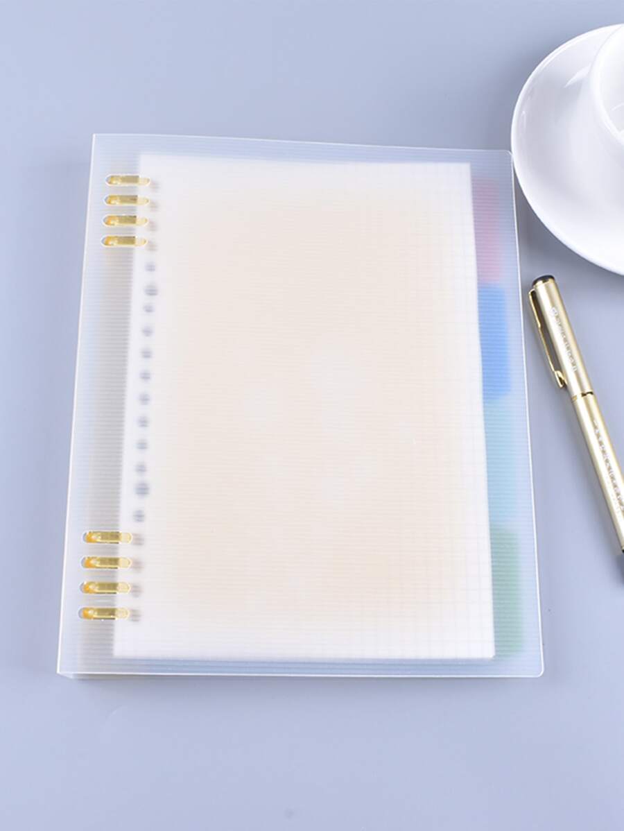 1pc A5 Loose Leaf Notebook - Multicolor - View 1