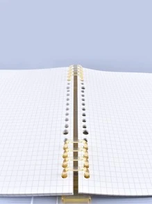 1pc A5 Loose Leaf Notebook - Multicolor - View 3