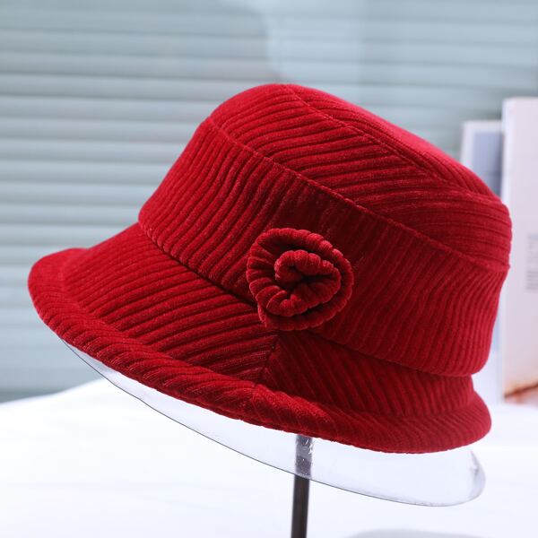 

Simple Bucket Hat, Red