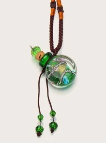 玻璃香水瓶吊墜項鍊