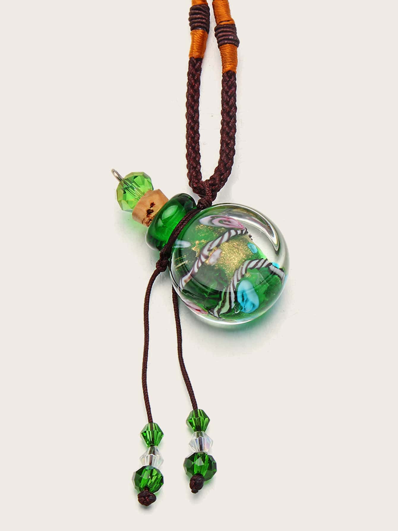 玻璃香水瓶吊墜項鍊