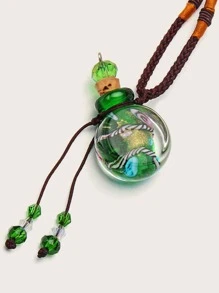 玻璃香水瓶吊墜項鍊