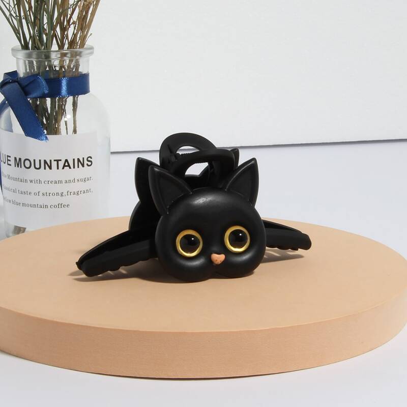 

Cat Decor Hair Claw, Black