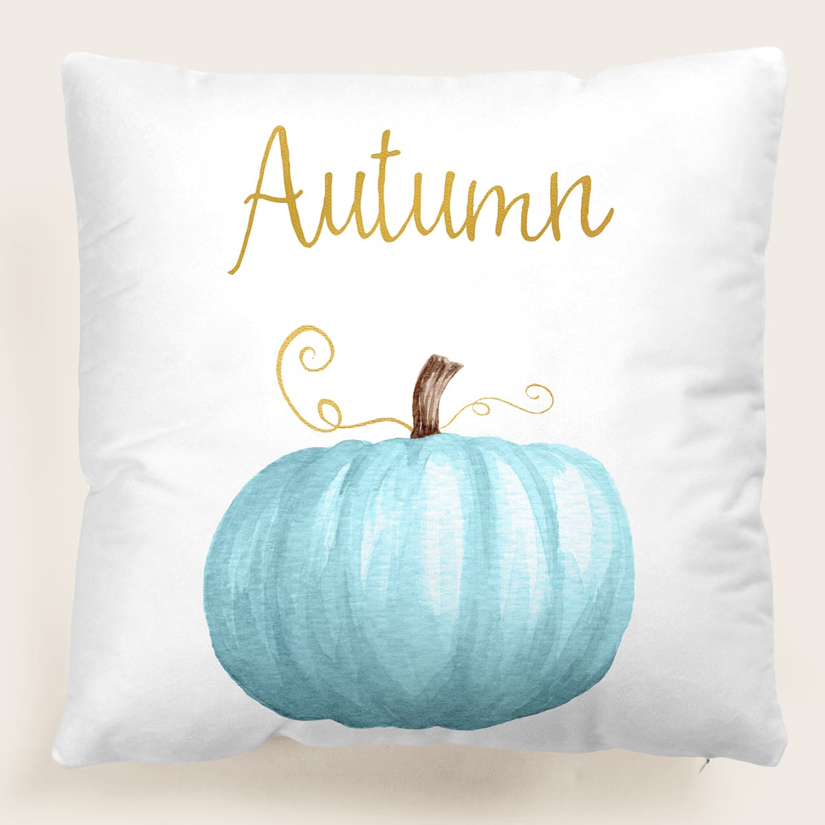 

Pumpkin Print Cushion Cover Without Filler, Multicolor