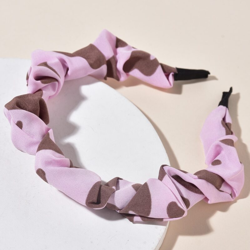 

1pc Ruched Headband, Multicolor