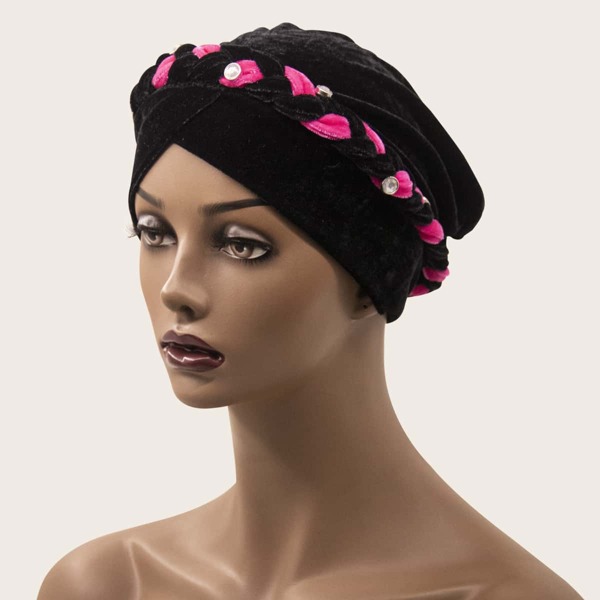 

Braided Design Head Wrap, Black