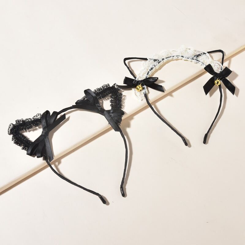

2pcs Ear Decor Headband, Black