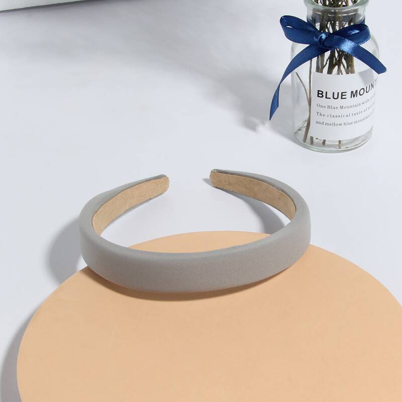 

1pc Simple Solid Headband, Grey