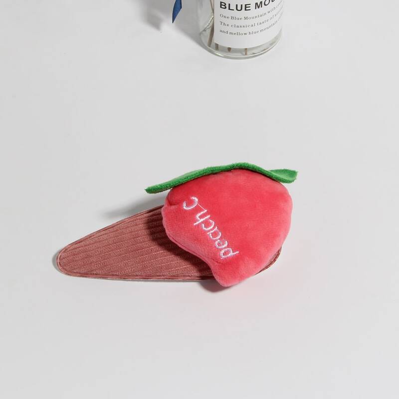 

1pc Peach Hair Clip, Multicolor