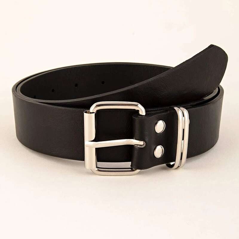 

Square Buckle Belt, Black