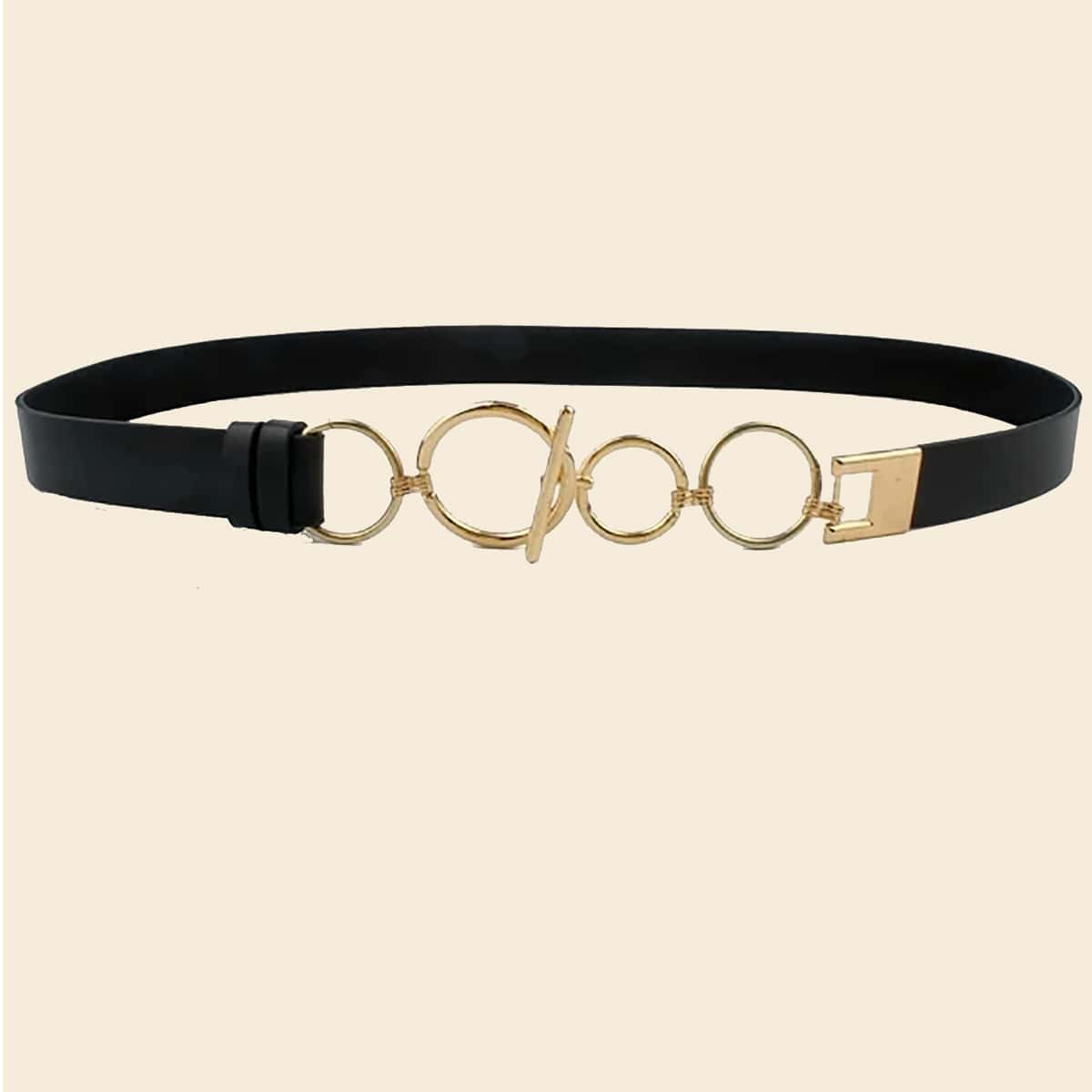 

Ring Decor Belt, Black