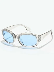 Street Tinted Lens Fashion Glasses Basics Fall Winter Women Outfits Clothes Business Casual Gifts For Summer Beach Vacation,Outdoor,Travel - Grey - View 4