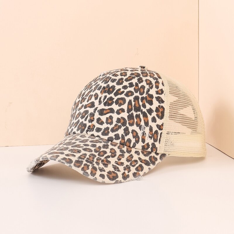 

Leopard Pattern Baseball Cap, Multicolor