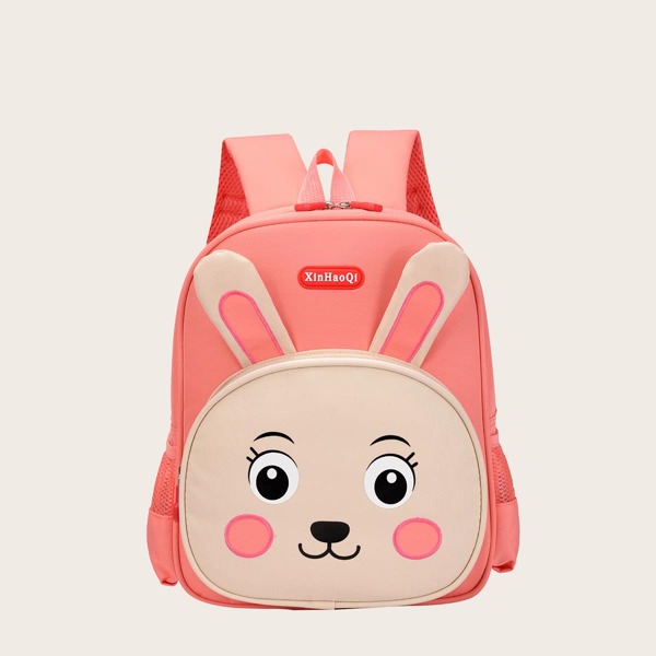 

Girls Cartoon Graphic Backpack, Pink