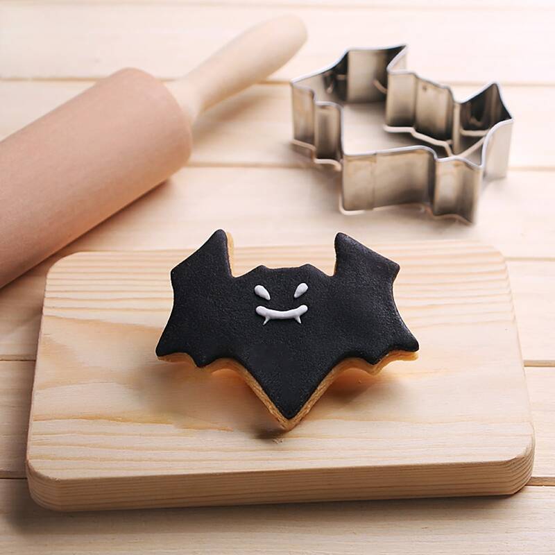 

1pc Halloween Bat Shaped Mold, Silver