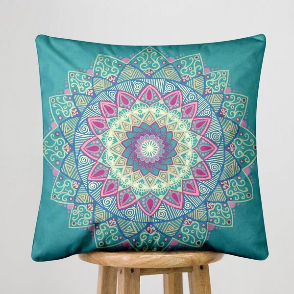

Mandala Print Cushion Cover Without Filler, Multicolor
