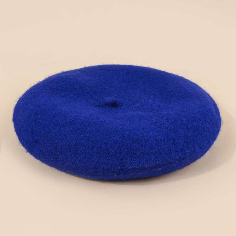 

1pc Plain Beret, Royal blue