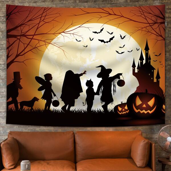

Halloween Pattern Tapestry, Multicolor
