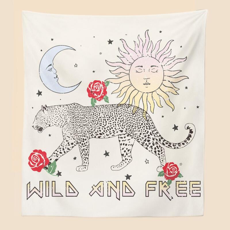 

Cheetah Print Tapestry, Multicolor
