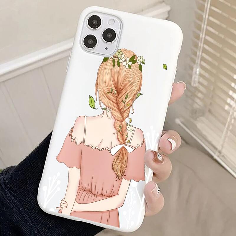 

Cartoon Girl Phone Case, Multicolor