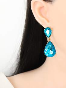 juran Bông tai giọt nước - Màu xanh lam - Xem 4