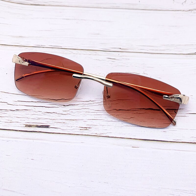 

Rimless Tinted Lens Sunglasses