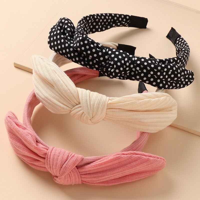 

3pcs Polka Dot Pattern Headband, Multicolor