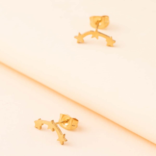 

Star Stud Earrings, Gold