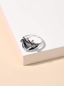 1入組合金戒指 - 復古銀色 - 查看 4