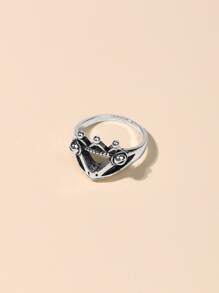 1入組合金戒指 - 復古銀色 - 查看 6