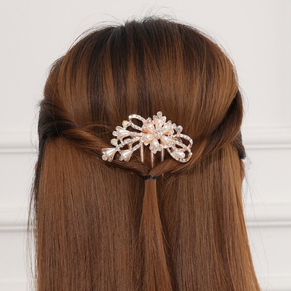 

Faux Pearl Hair Pin, White