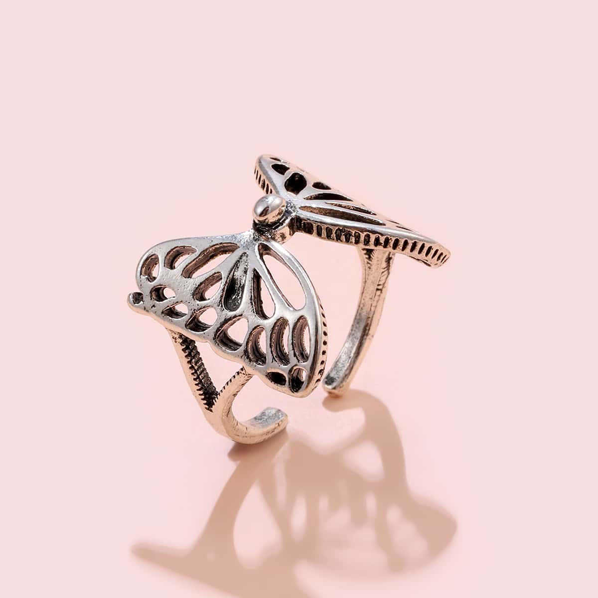 

Butterfly Decor Ring, Silver