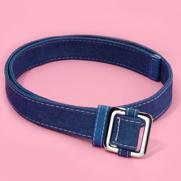 

Toddler Kids Square Buckle Belt, Blue