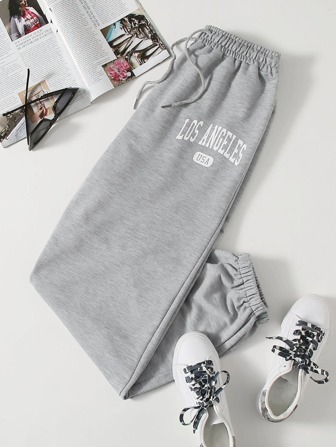 Jogginghose mit Buchstabe Muster