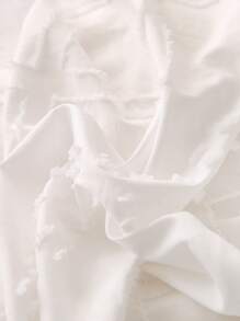 流蘇細節被套套裝不附帶內芯 - 白色 - 查看 3