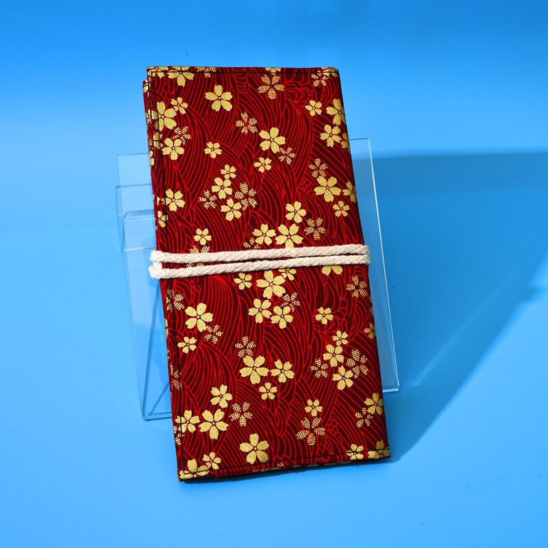 

Flower Pattern Makeup Bag, Red