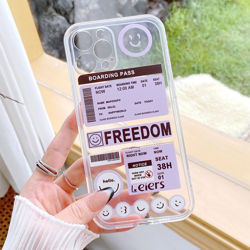 

Label Pattern Phone Case, Multicolor