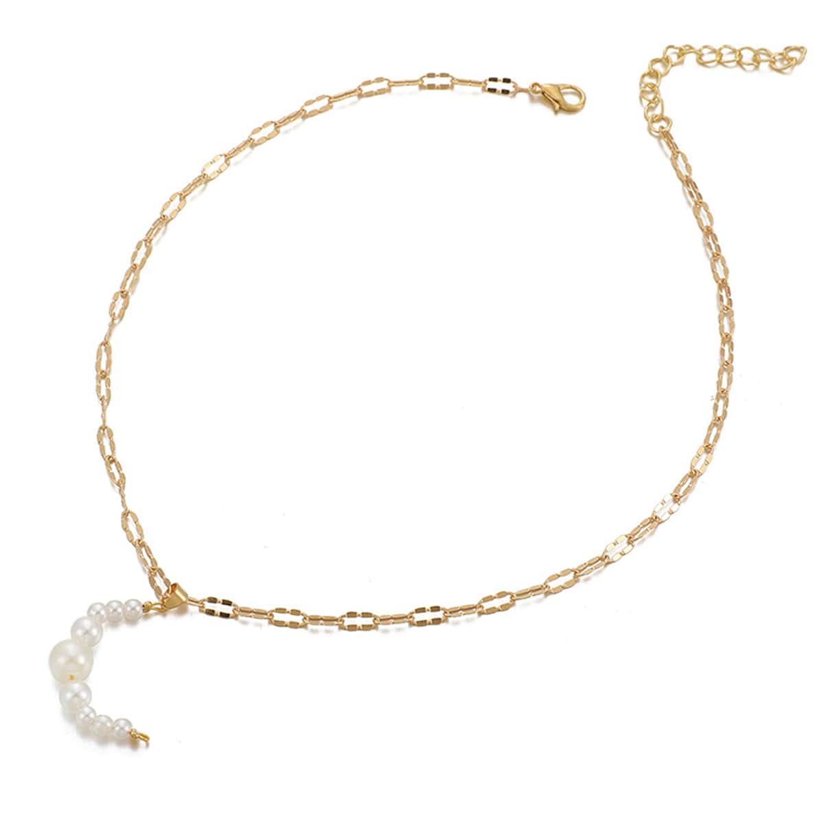 

Moon Pendant Necklace, Gold