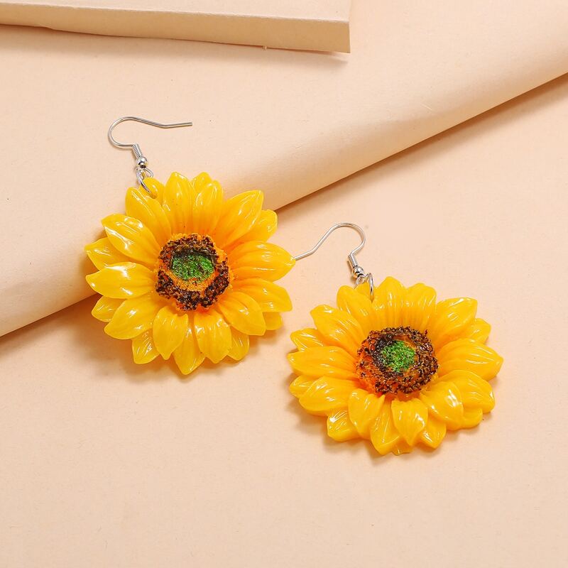 

Sunflower Drop Earrings, Yellow