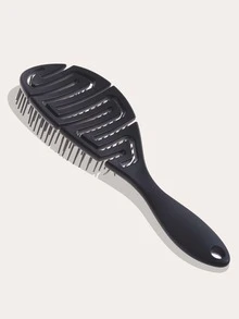 橢圓形髮刷 - 黑色 - 查看 2