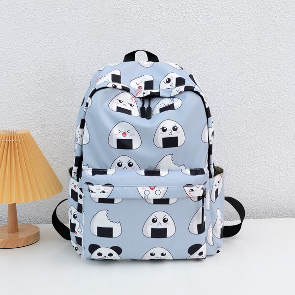 

Cartoon Graphic Classic Backpack, Multicolor