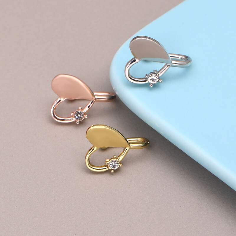 

3pcs Rhinestone Nose Cuff, Multicolor