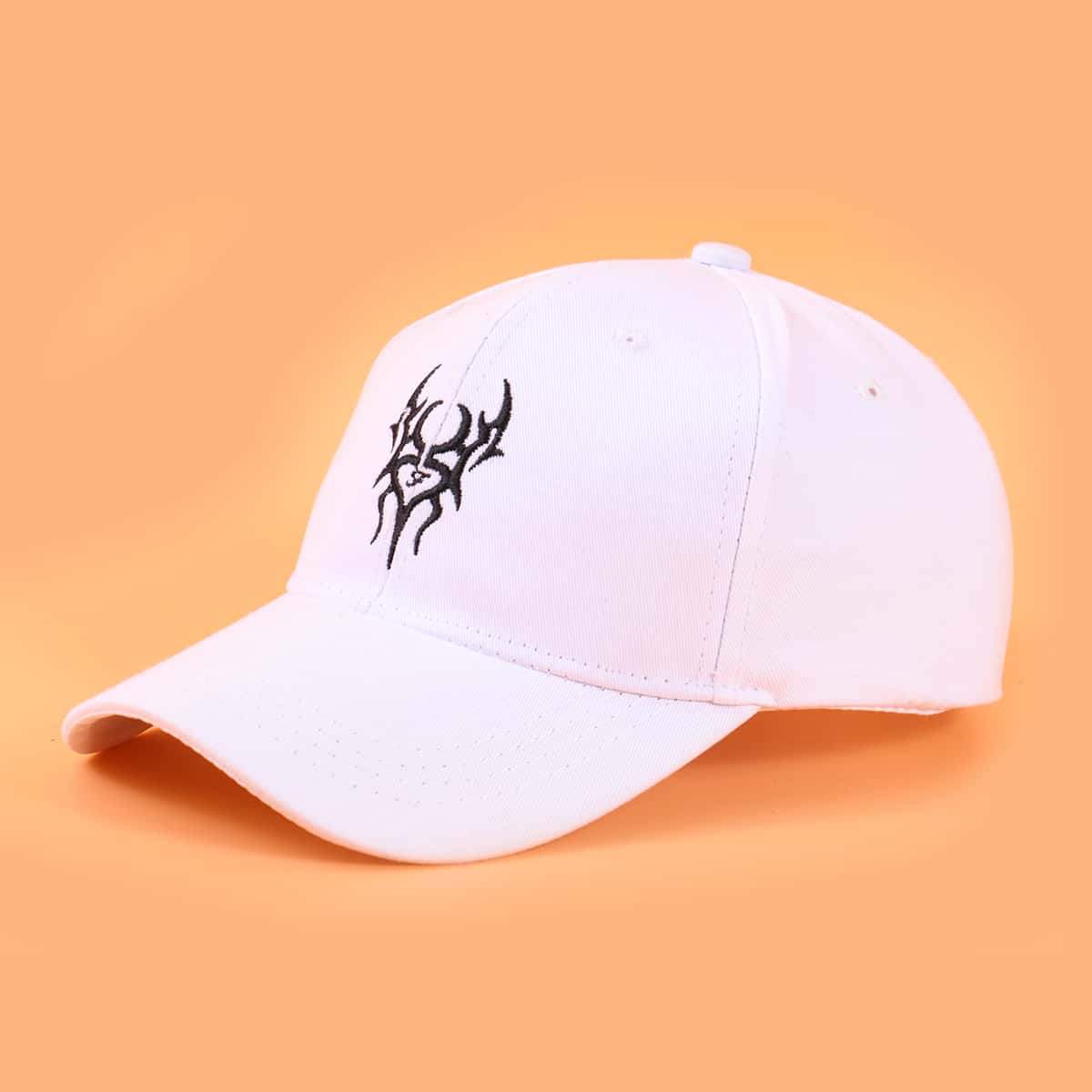 

Guys Graphic Embroidery Baseball Cap, White