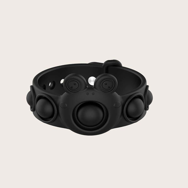 

1pc Wristband Push Pop Bubble, Black
