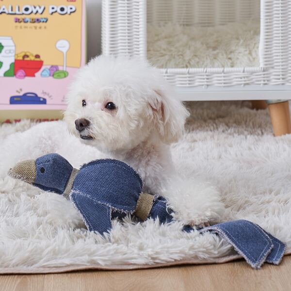 

1pc Bird Pet Sound Toy, Navy blue