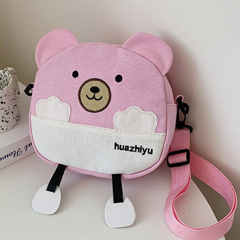 

Cartoon Design Crossbody Bag, Pink