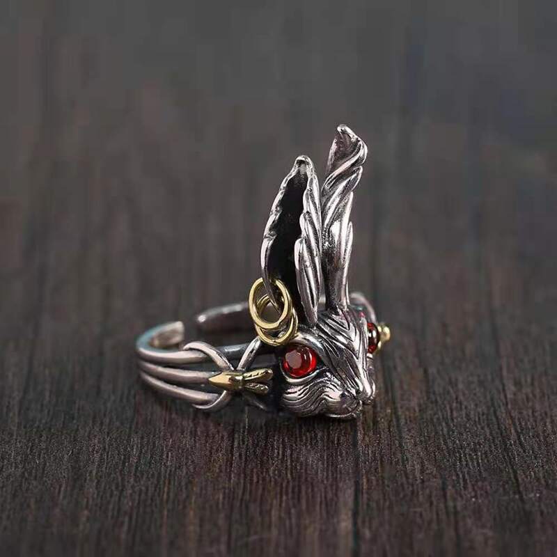 

Rabbit Design Ring, Silver
