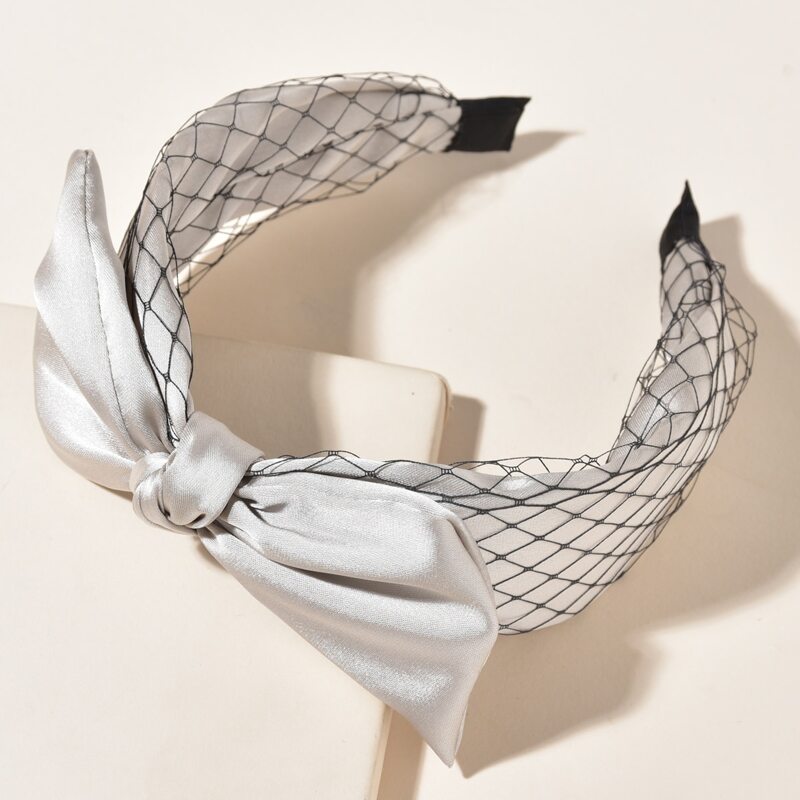 

Bow Decor Headband, Silver