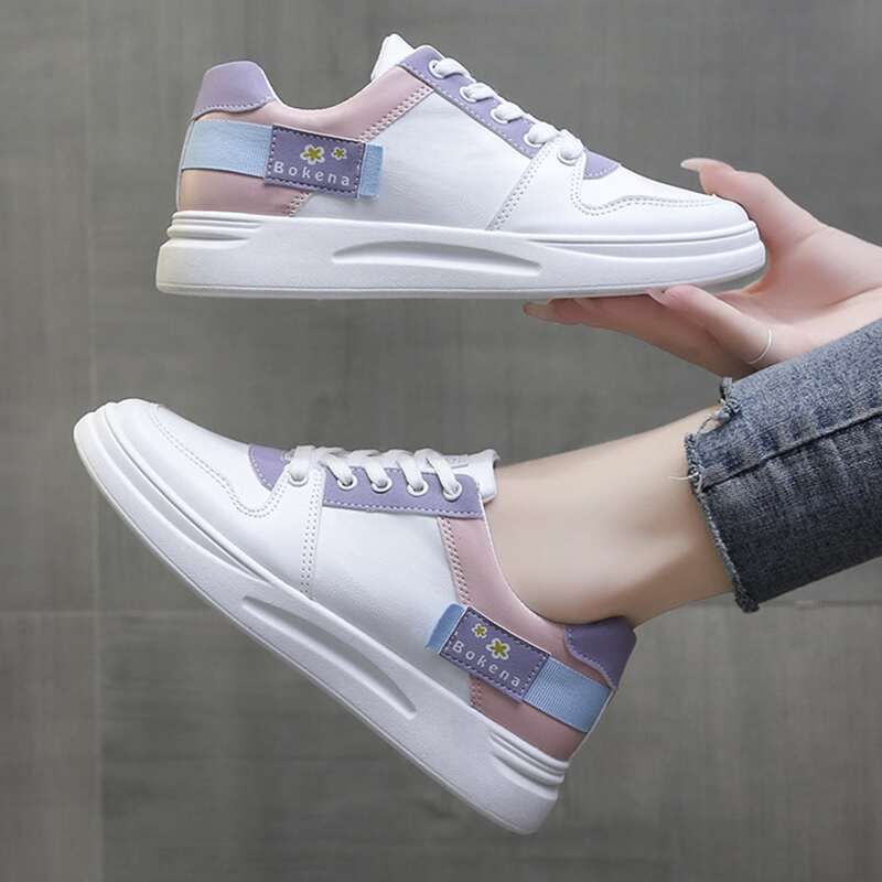 

Colorblock Skate Shoes, White